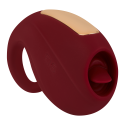 Silikon Auflegevibrator mit Zunge, 9,6 cm