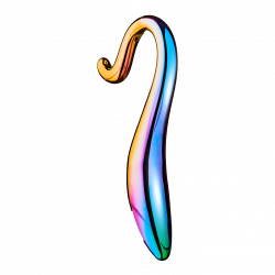 Glamour Glass - Elegant Curved Dildo, 18 cm