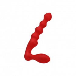 Doppeldildo mit Struktur aus Silikon