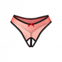 Schicker Ouvert-String mit Ziernaht