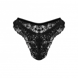 Ouvert-Slip mit floraler Spitze