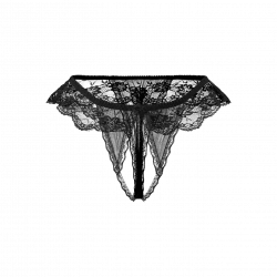 Verführerischer Ouvert-Slip mit Rüschen