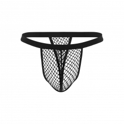 Transparenter Netz-Tanga