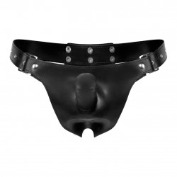 Strap-On-Slip mit Doppeldildo