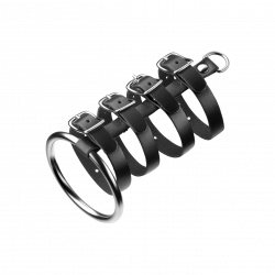 Penisring mit Gurten, 5 cm