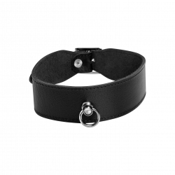 Breites Leder-Halsband mit O-Ring