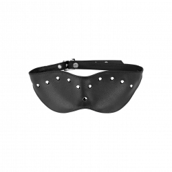 Leder-Augenmaske mit Flachnieten