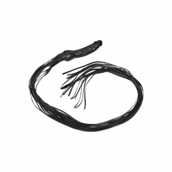 Latexdildo mit 15 Lederriemen, 13cm