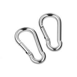 Karabinerhaken, 2 Stk.