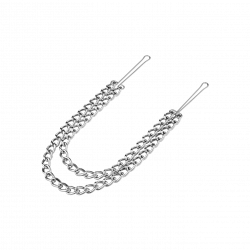 Brustklammern mit doppelter Kette