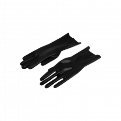 Glänzende LatexHandschuhe