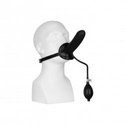Aufblasbarer Mundknebel mit Dildo