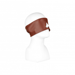 Blickdichte Leder-Maske mit Schnürung