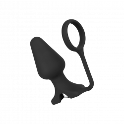 Analvibrator mit Penisring, 10,5cm