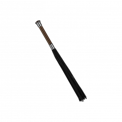 Suede Flogger With Glass Handle, 58cm