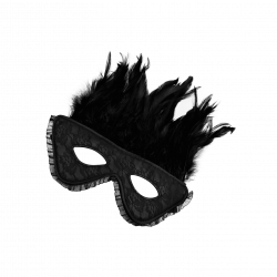 Verführerische Maske mit Federn