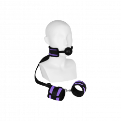 Mouthgag With Cuffs, 2 Teile