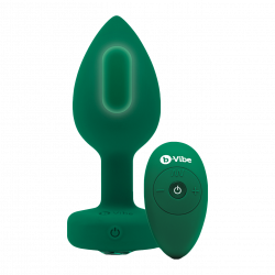 Vibrating Jewel Plug - M/L, 10,5 cm