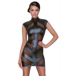Tailliertes Kleid (schwarz) S