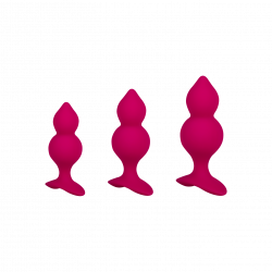 Bibi Twins - Anal Plug Set, 3 Teile, 8 - 11cm
