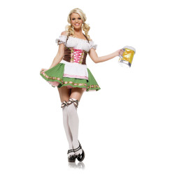 Dirndl mit Overknee-Strümpfen, 2 Teile