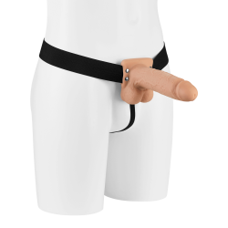 Hollow Strap-On With Balls Flesh, 20cm