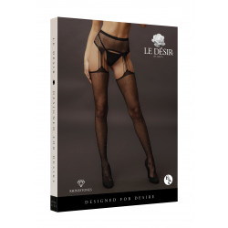 Strapsstrumpfhose mit Strasssteinen 